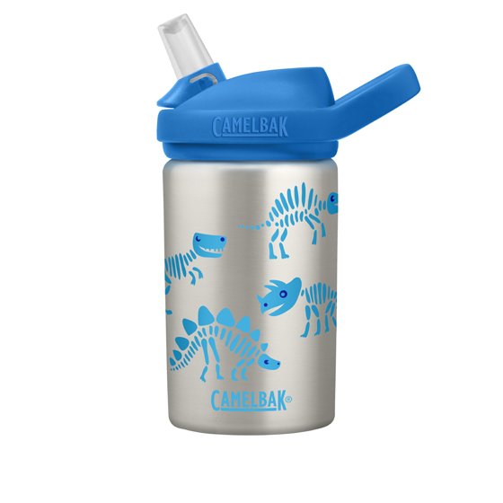 Laste roostevabast terasest joogipudel Camelbak Eddy+ Kids Dino Bones, 0,4 l