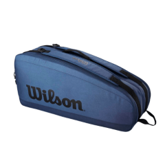 Wilson Tour tenisa soma 6 raketēm melnā un zilā krāsā
