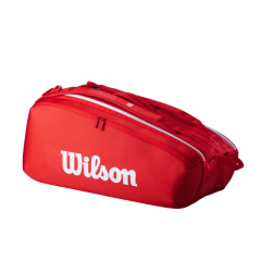Wilson Super Tour sarkana tenisa soma 9 raketēm