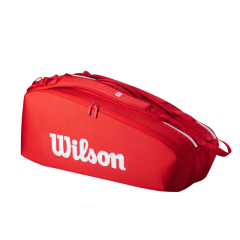 Wilson Super Tour sarkana tenisa soma 6 raketēm