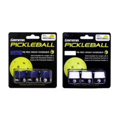 Gamma Pro Wrap Overgrip piklbola virsrokturis melnā krāsā.