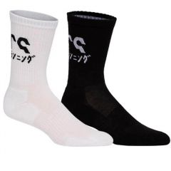 Spordisokid Asics KATAKANA, must/valge, 2 paari