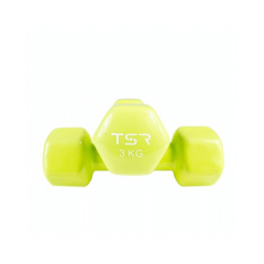 Vinüülist hantlid, TSR, Kollased, 0,5 kg, 2 tk