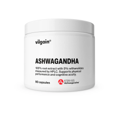 VILGAIN Ašvaganda, 90 kapsulas, stikla pudelē.