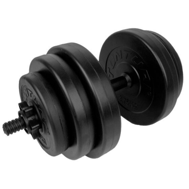 Vinüülkattega hantel, 15 kg, 1 tk Tunturi