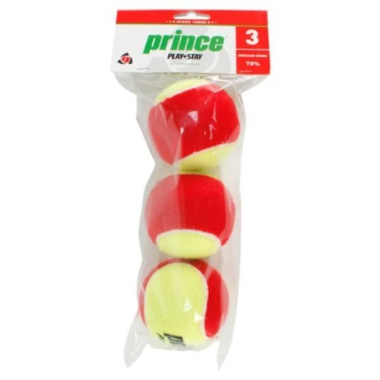 Tennise treeningpallid lastele Prince Play & Stay STAGE 3 FELT, 3 tk.