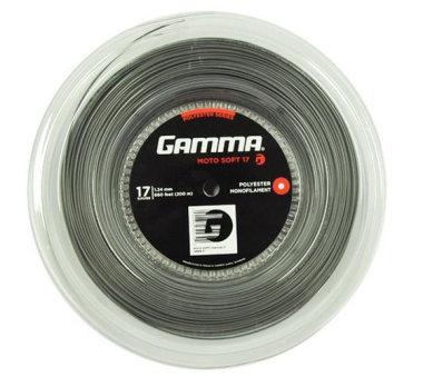 Tennisekeeled Gamma Moto Soft 17 (1,24 mm), 200 m