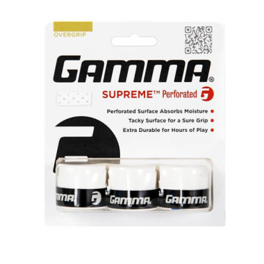 Tennise overgripid GAMMA Supreme Perforated 3 tk