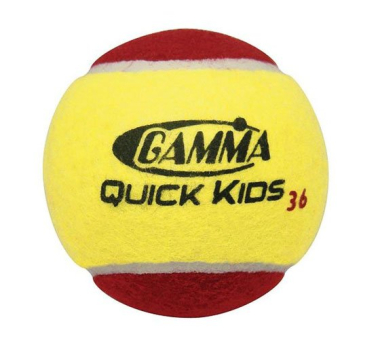 Lastele mõeldud tennisepallid Gamma Tennisball Quick Kids (Stage 3), 12 tk