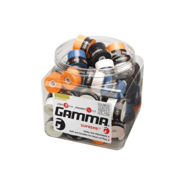 Tennise ülegripp Gamma SUPREME 1tk, erinevad värvid