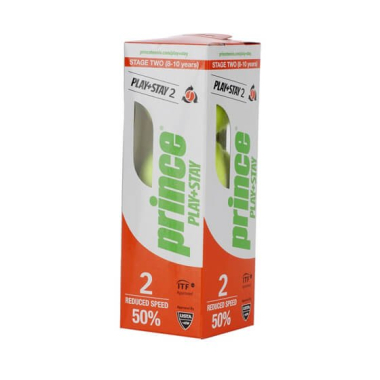 Prince Play & Stay Orange tennisepallid skooriga (3 tk)