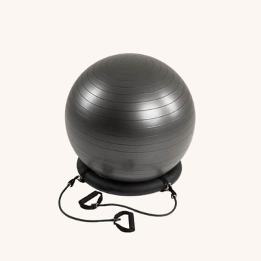  Swedish Posture võimlemispall vastupidavuskummidega, 65 cm
