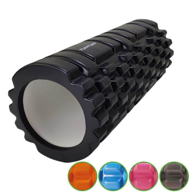 Jooga massaažirull YOGA FOAM GRID ROLLER, 33 cm, must Tunturi