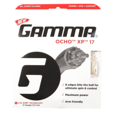 Tennisestring Gamma Ocho XP 12,2 m komplekt 17 (1,27 mm)
