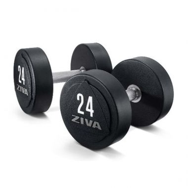Dumbbell professionaalne, tahke teras, uretaan (2 gab)