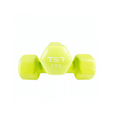 Vinüülist hantlid, TSR, Kollased, 0,5 kg, 2 tk