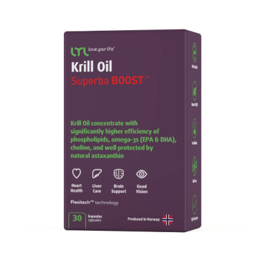 LYL Krill Oil Superba BOOST™ Omega-3, 30 kapslit
