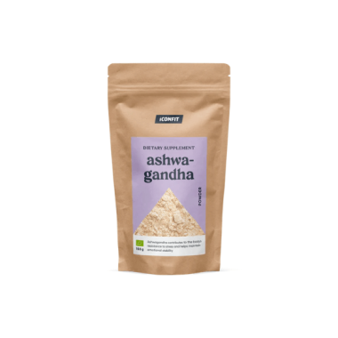 Orgaaniline Ašvaganda pulber, 150g, ICONFIT