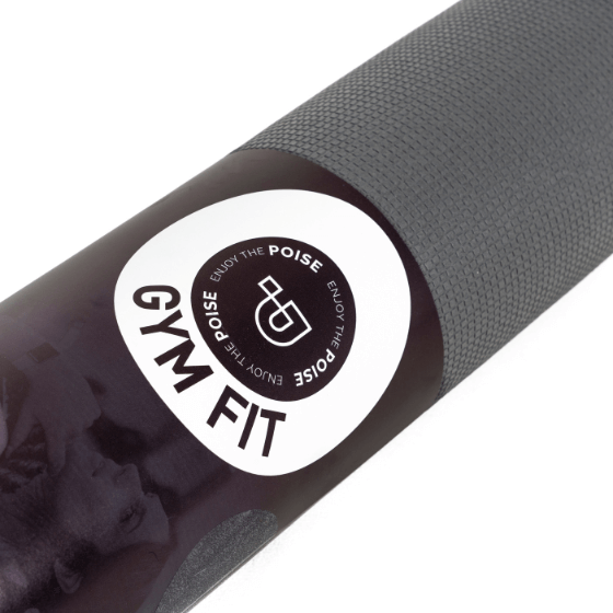 Poise Mat Gym võimlemismatt 8mm, 180x65 cm, kahepoolne, hall