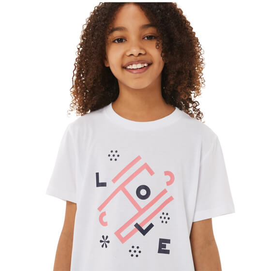 Spordisärk tüdrukutele ASICS G TENNIS TEE, valge