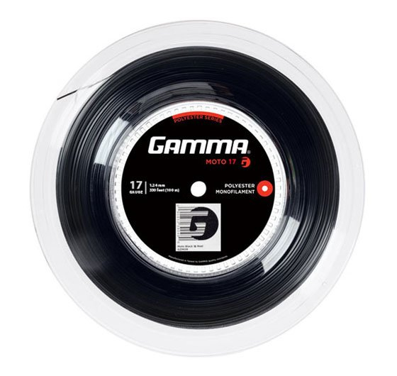 Tennise reket nöörib Gamma Moto 17 (1,24 mm), 100 m