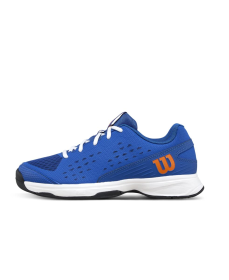 WILSON TENISA APAVI JUNIORU RUSH PRO JR L Deja Vu Blue/Orange Tiger/White
