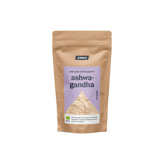 Orgaaniline Ašvaganda pulber, 150g, ICONFIT