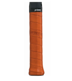 Prince Premium Leather Grip tenisa aizvietošanas satvēriens no augstākās kvalitātes ādas; attēls uz balta fona.