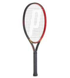 Prince junior tenisa rakete Beast 25 – 25 collu pilnīgi oglekļa šķiedras rakete bērniem; attēls uz balta fona.