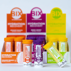 BIX elektrolītu putojošās tabletes ūdenim ar vitamīniem un minerālvielām hidratācijai