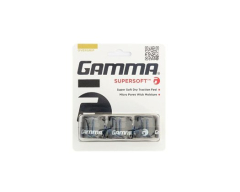 GAMMA Overgrips Super Soft 3 gab. melnā krāsā ar mīkstu pārklājumu, Micro Pores sistēmu mitruma uzsūkšanai un sausu virsmu ar 75% labāku satvērienu, piemērots tenisa raketēm.