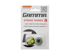 Gamma String Things Vibration Dampeners 2pcs Ball/Eye – rotaļīgi un funkcionāli vibrāciju slāpētāji, kas samazina stīgu vibrācijas ērtākai un kontrolētākai spēlei, piešķirot raketei unikālu personību ar Ball un Eye dizainu.