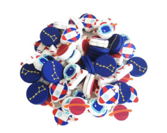 Gamma Vibration Dampener 1pc Milky Way – vibrāciju slāpētājs no String Things sērijas ar rotaļīgu dizainu, samazina stīgu vibrācijas un piešķir stilīgu akcentu tenisa raketei.
