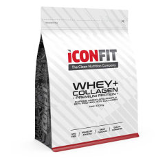 Proteīnu pulveris ICONFIT WHEY+ Collagen 1 kg ar sūkalu proteīnu un kolagēnu dažādās garšās