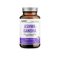 ICONFIT Ashwagandha 90 kapsulas ar KSM-66 ekstraktu labsajūtai