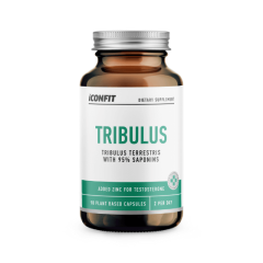 ICONFIT Tribulus 90 kapsulas ar Tribulus Terrestris un cinku vīriešu labsajūtai
