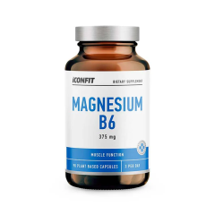 ICONFIT Magnijs B6 kapsulas ar magnija citrātu nervu sistēmai un noguruma mazināšanai