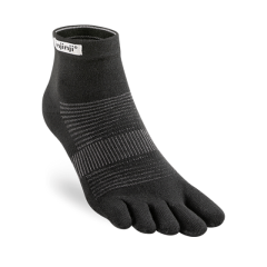 Injinji RUN Originalweight Mini-Crew CoolMax melnas skriešanas zeķes