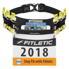 Maratona jostas soma skriešanai ar sacensību numura stiprinājumu Fitletic ULTIMATE I