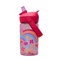 Krāsaina Camelbak Thrive Flip Straw bērnu pudele ar varavīksni, 0.4L.