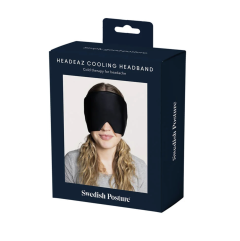 Swedish Posture HeadEaz relaksējošs galvas apsējs ar aukstuma terapiju galvassāpēm, migrēnai un spriedzes mazināšanai