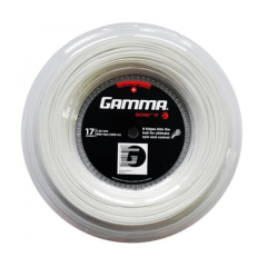 Tennise reketi stringid GAMMA OCHO 17, ROLL, 200 M (VALGE)