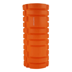 Vingrošanas rullis YOGA FOAM GRID ROLLER 33 cm oranžs Tunturi muskuļu masāžai