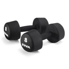 Dumbbell ZIVA URETHANE FUNCTIONAL TRIBELL STUDIO DUMBBELLS, 1-10 kg komplekt